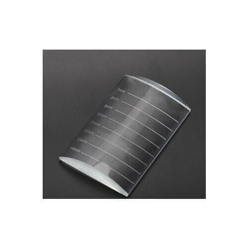 100pcs printing Eyelash Extension tool U-Shape Crystal Glass Adhesive Glue Pallet Crystal Stone for Eyelashes