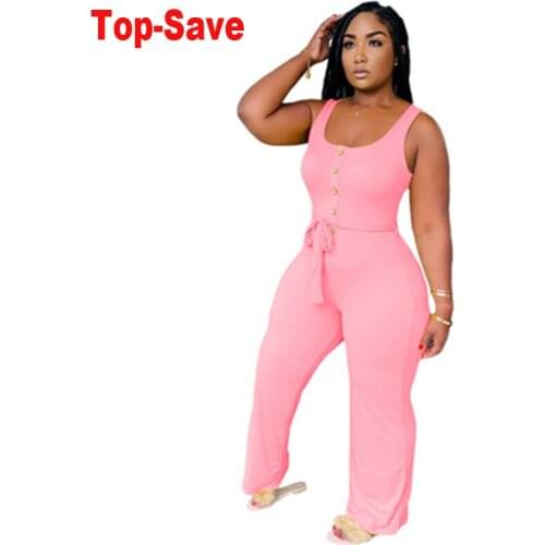2021 New Arrival Fashion Casual Sleeveless Wide Leg Pants Jumpsuit Plus Size Temperament Street Wear Summer Bodycon Overalls 4XL