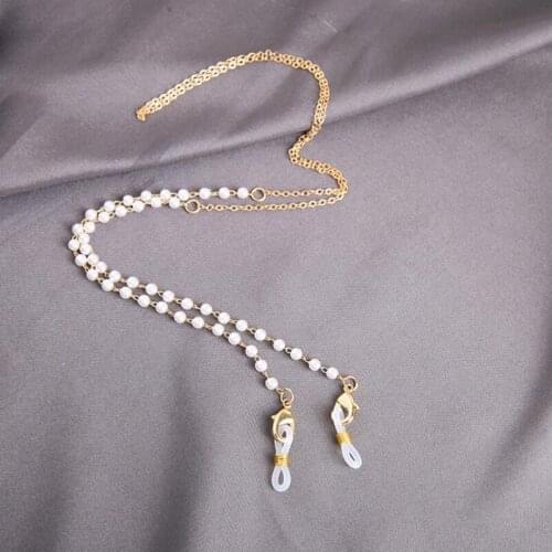 2021New Fashion Jewelry Acrylic Imitation Pearl Glass Crystal Bead Masked Sunglasses Glasses Chain Eyeglass Eyewear Lanyards