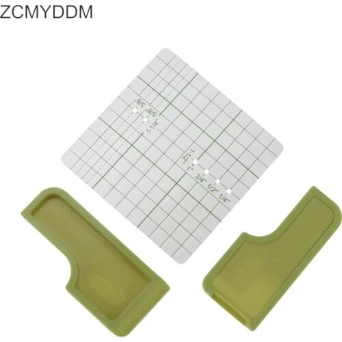 ZCMYDDM 3PCS 6-in-1 Stick 'n Plastic Interlock Stitch Guide for Household Positioning Plate DIY Sewing Machine Accessories