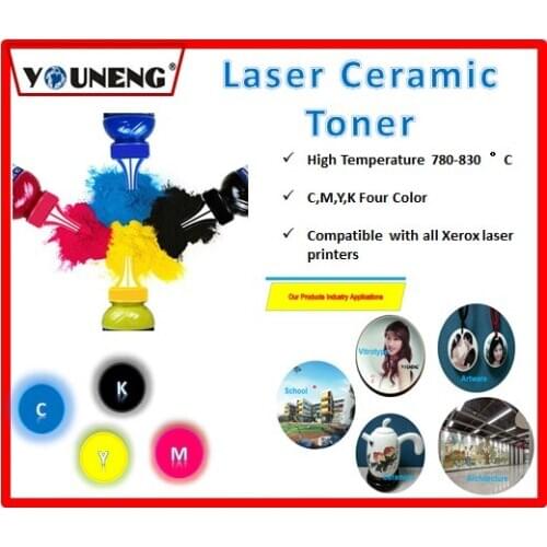 800 degree high temperature color ceramic toner powder Compatible For Ricoh and Xerox model vitrotype Print