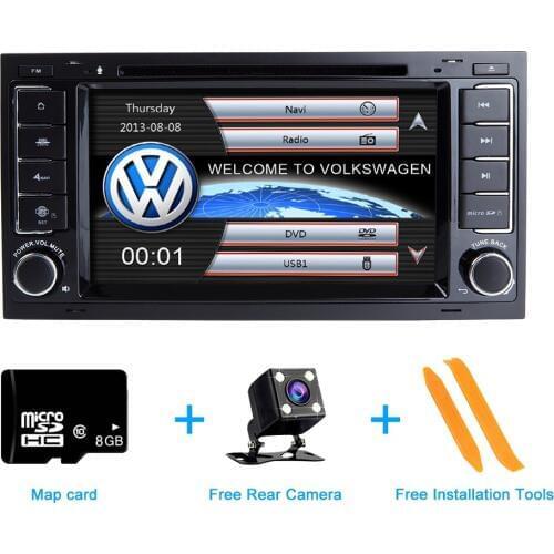 ZLTOOPAI Car Multimedia Player 2 Din Car DVD Player For VW/Volkswagen Touareg Auto Radio GPS Stereo Bluetooth Rear View Camera