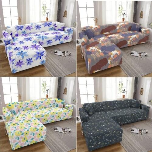Color printing fondas sofas with long chair 3 seater sofa cover sofa cover l shape sofas for living room 3-seater couch cover