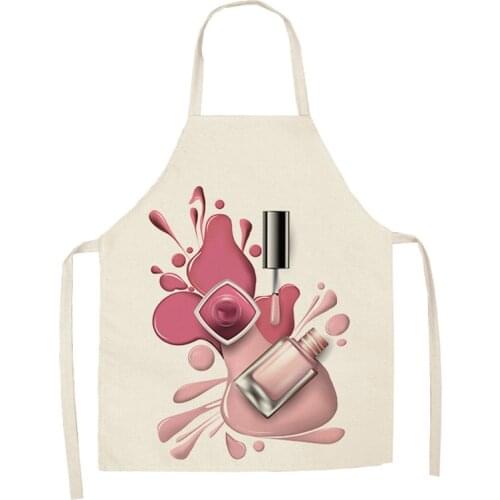 Nail Polish Pattern Apron Baking Accessories Apron Female Cooking Accessories Apron Apron Male Cafe Kitchen Apron Female