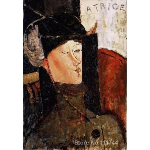 Kitchen art Portrait of Beatrice Hastings 2 by Amedeo Modigliani paintings Home Decor Hand painted High quality
