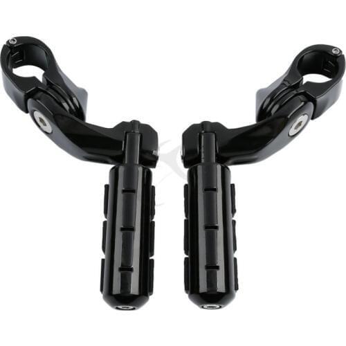 Engine Guard 32mm Highway Foot Pegs Pedals Fit For Harley Yamaha Honda Suzuki Black