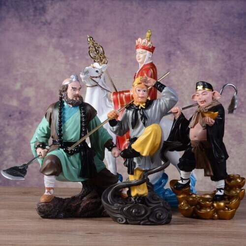 Creative Character Resin Journey to the West Backflow Incense Burner Home Decoration