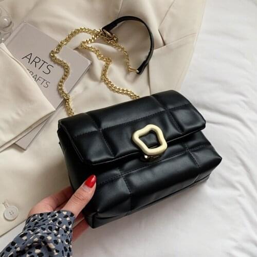 Small PU Leather Flap Crossbody Bags for Women 2021 Luxury Designer Purses And Handbags Lady Chain Travel Shoulder Bag Sac