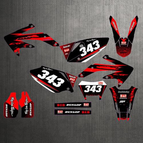 Motorcycle CRF450X 2007-2005 3M Stickers Decals Backgrounds Graphics Kits For HONDA CRF 450X CRF450X 2005 2006 2007 CRF-450X