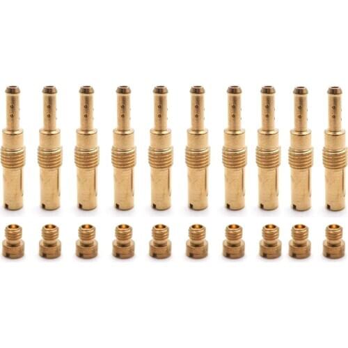 Set of 20pcs M4 M5 Carb Idle Main Jet 5mm 4mm for GY6 50CC Carburetor Scooter ATV LANCE ZNEN JONWAY LIFAN SUNL Injector Nozzle