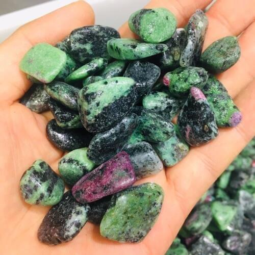 Natural Ruby Zoisite tumbled stone polished Rock crystal stone