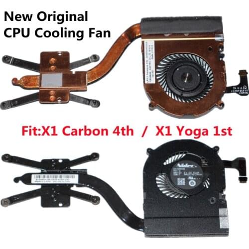 New Original CPU Cooler Cooling Fan for Lenovo ThinkPad X1 Yoga 1st X1 Carbon 4th Gen 2016 Heatsink 00JT800 01AW976