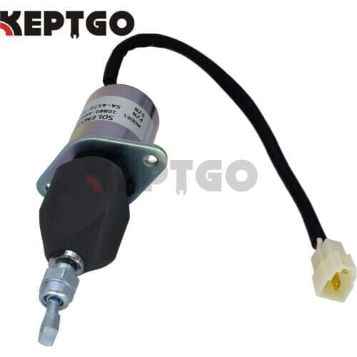 Stop Solenoid 12V 1G882-60010 for Kubota Generator Set SQ1120 SQ1140 SQ1150 SA-4572-12-T SA-4572-12