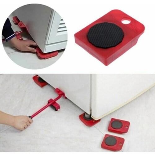 Portable Mover Transport Lifter Tool Furniture Set Heavy Duty Furniture Remover Lifter Sliders Kit Wheel Bar Moving Device