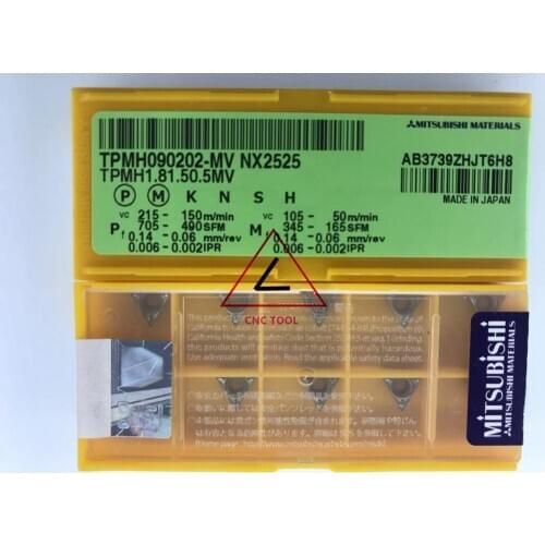 TPMH 090202 -MV NX2525 10pcs original Mitsubishi turning insert DIAEDGE