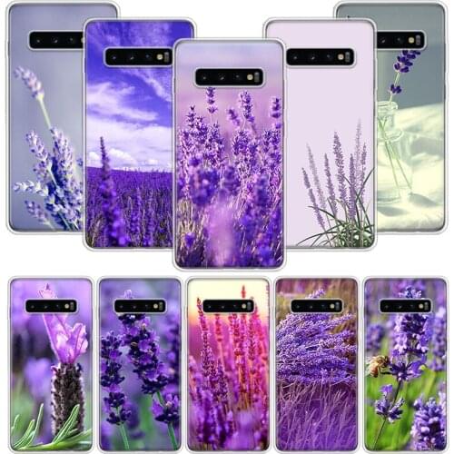 Simple lavender Purple flowers Phone Case for Samsung Galaxy A51 A71 A50S A20E A30 A40 A70S A10S A01 A21 A41 A52 A20S A6 A7 A8 A