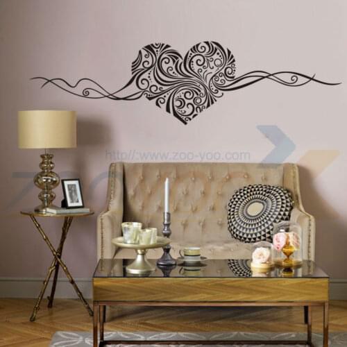 SIZE:150 x 40cm Romantic Heart removable wall stickers home decor wall art LOVE wedding decoration centerpieces family decals
