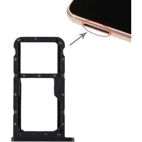 SIM Micro Secure Digital Memory Card Tray Double Slot Holder Carrier Adapter Replacement Metal for Huawei P20 Lite Nova 3E WXTB