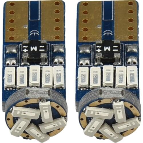 T10 LED Light Bulb 3000K 4014 Amber Canbus Error Free Lamp Side Marker