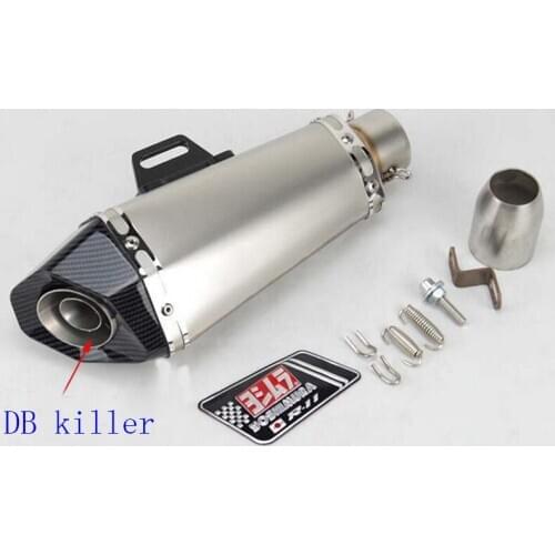 Universal motorcycle yoshimura exhaust pipe muffler with Db killer for Z900 GSXR1000 SV650 R6 R3 ZX6R ZX10 K7 MT07