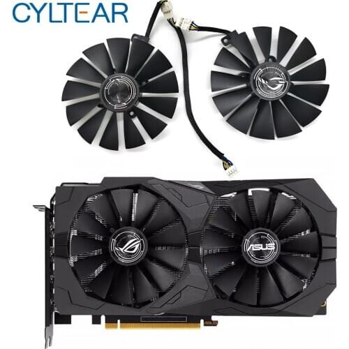 FDC10M12S9-C 0.25AMP RX470 RX570 Fan For ASUS AREZ Radeon RX 470 570 4G ROG STRIX GAMING OC GAMING Graphics Card Cooling Fan
