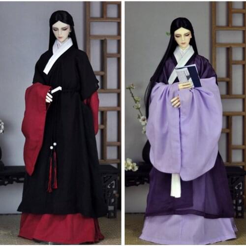 1/3 BJD Clothes Chinese Ancient Costume Hanfu Samurai Outfit Set for BJD/SD SD13 SSDF ID75 Strong Uncle Doll Accessories C1055