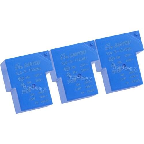 1PCS SLA-S-105 DMJ SLA-S-112DMJ SLA-S-124DMJ Relay 12VDC A Set Of Normally Open 4 Feet 30A250VAC T90