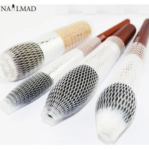 10pcs/set Makeup Brush Protector Cosmetic Brushes Mesh Netting Protector Cover Makeup Tools