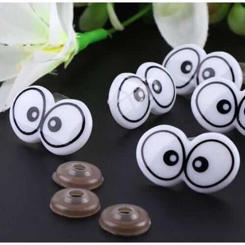 10pcs Plastic Cartoon Safety Eyes For Toy Bear Doll Puppet Stuffed Animal Crafts Children DIY With Washers XX9E