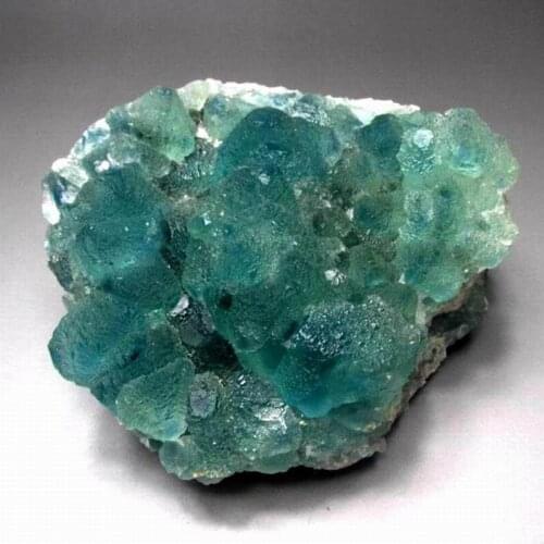 1417g Blue-Green Fluorite Cluster on Matrix - crystals and stones healing Mineral specimen Home Decor feng shui decoration