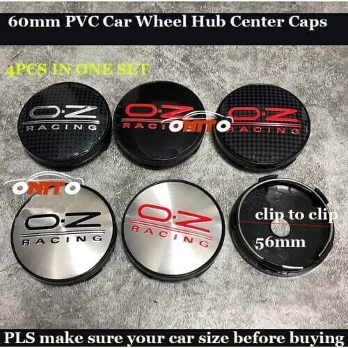 4pcs 60mm Modified Auto Car Wheel Rims Hub Center Caps Covers Logo for OZ Racing Logo Badge Emblem Car Accessories Car Styling