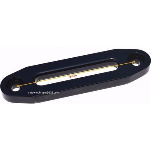 4500lbs Black Aluminum Hawse Fairlead for Synthetic Rope, ATV Winch Line for Vehcile,Rope Fairlead, Aluminum Fairlead