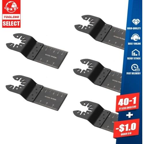 5pcs 34MM Oscillating Multi Kit Saw Multitool Blades Set For Wood Plastic Gypsum Board Cutter DIY Universal Tools