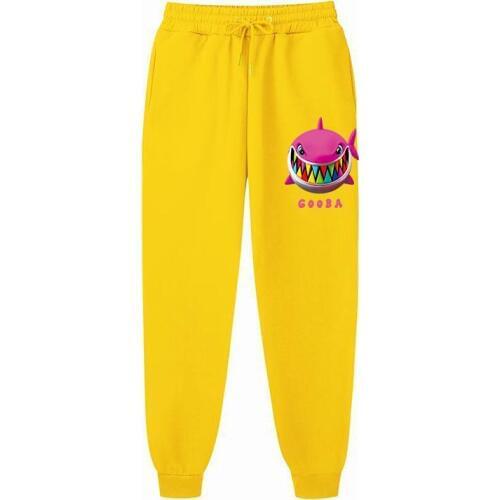 6ix9ine gooba pants hiphop streetwear Velvet Warm Soft trousers Men Women Shark