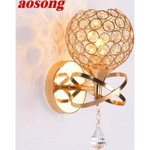 AOSONG Wall Lights Modern LED Lamps Creative Indoor Luxury Decorative For Home Aisle