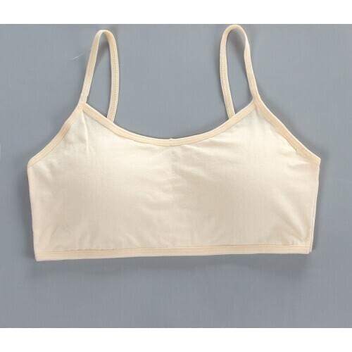 Girls bra sling pure cotton developmental student vest without steel ring children vest young girl training bra young girl
