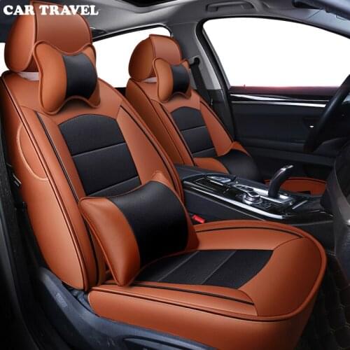 CAR TRAVEL Custom real leather car seat cover for Jaguar XJ XJL XF XE XFL XEL Automobiles Seat Covers car seats protector