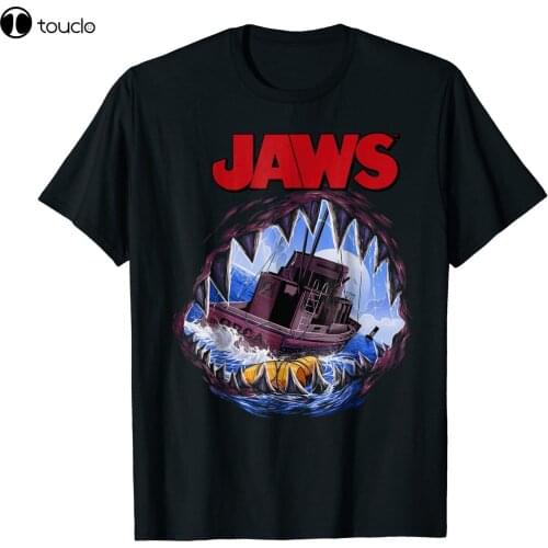 Jaws Mouth View Of Orca Poster Style T-Shirt Black S-3Xl