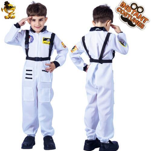Kids Astronaut Alien Spaceman Costume Cosplay Boys Astronaut Outfits Halloween Costumes