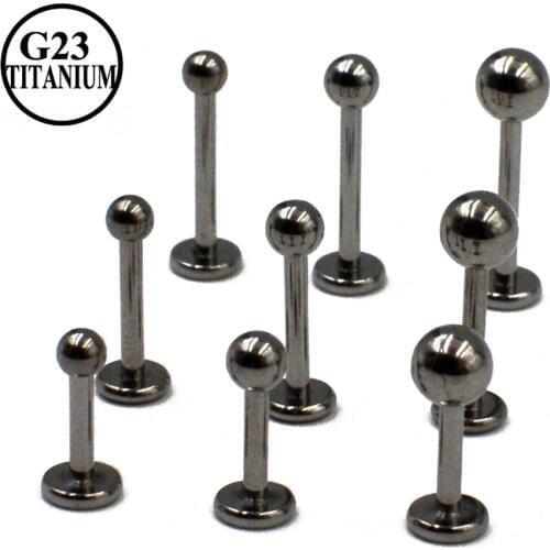 Dreamlee 100% G23 Titanium Labret Lip Stud Ring Orelha Ear Cartilage Tragus Piercings Earrings Body Jewelry