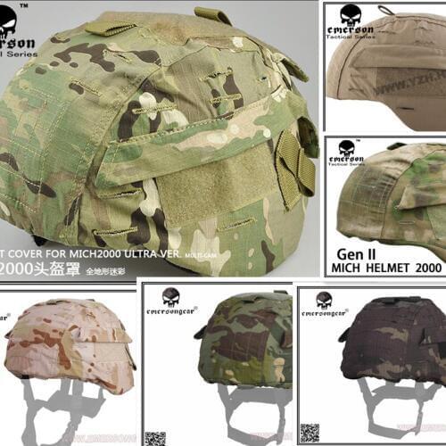 EMERSON Helmet Accessories MICH Helmet Cover For:MICH 2000Safety & S AT-FG Multicam CB BLACK OD ACU MCBK MCTP MCAD ACU AT HLD MR