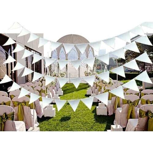 8M 18 Flags Black White Flags Wedding Felt Flag Solemn Flags Graduate Flag National Festival Easter Pennants Decoration Supplies