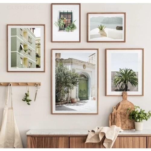 Puglia Olive Tree Door Print Italy Landscape Wall Art Canvas Paintings Poster and Print Picture for Living Room Home Decor