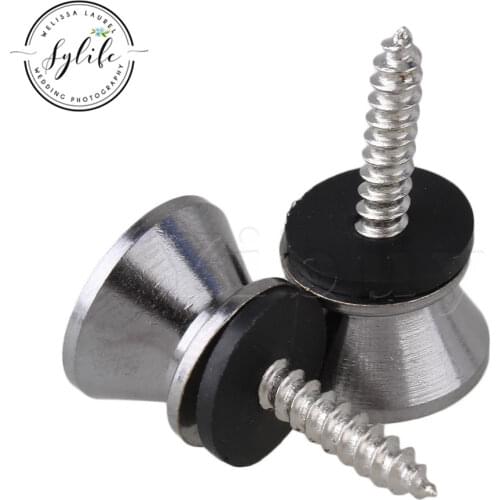 Chrome Strap Lock For Electric Acoustic Guitar Bass