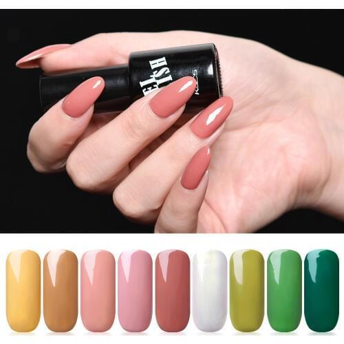 KADS Nail Gel Polish 9.5ml Gel Polish Top Base Coat Nail Art Manicure UV Soak Off Glue Lacquer Vernis Semi Permanant UV