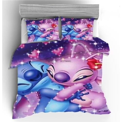 Disney Star Baby Series Pattern Bedding Set Four Seasons Down Quilt Cover Pillowcase Children Bedroom Decoration Home Textile