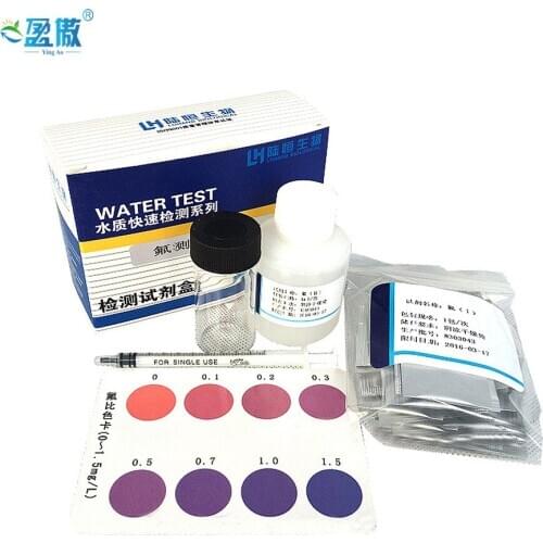 Fluorine test box for water quality test residue detection series