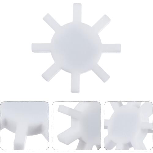 1Pc Magnetic Stirrer Mixer Stir Bars Stirring Bars White Octagonal Spin Gears