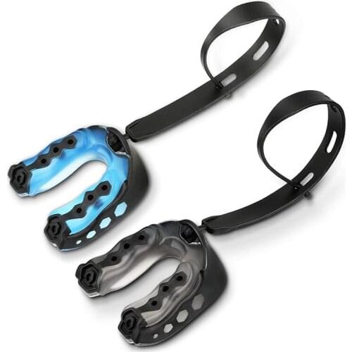 2 Pack Soft Mouth Guard with Strap, Professional Sports Mouthguard Rugby Teeth Armor to Protect Braces for Adult