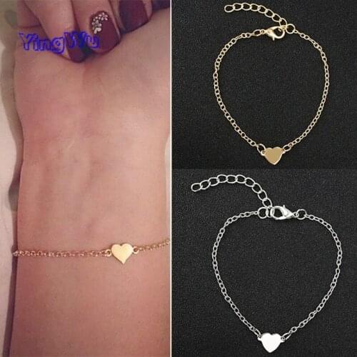Wholesale New Fashion Simple Sexy Jewelry Heart Bracelet For Women Feature Charm Gift